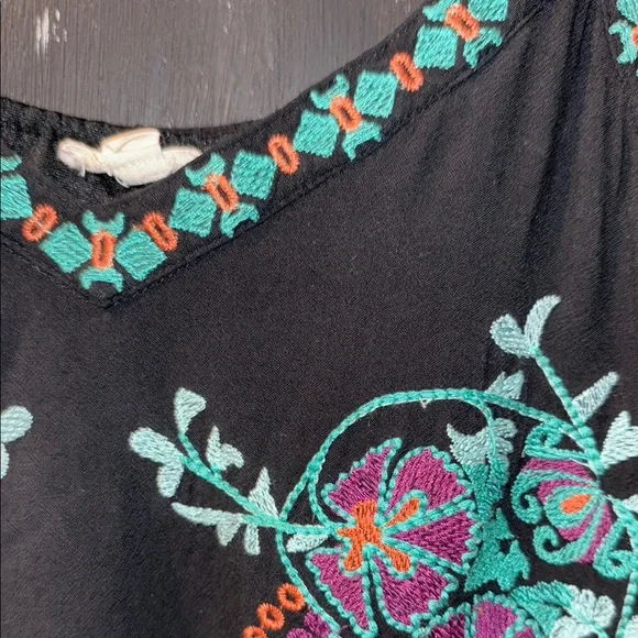 Entro Black Floral Embroidered Mini Slip Dress - Picture 9 of 13